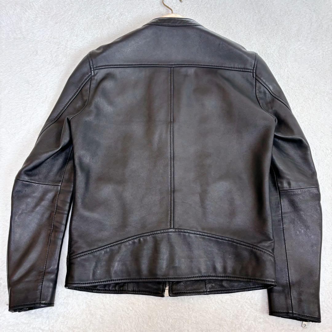 美品♡UNITED TOKYO レザージャケット シングル 羊革 本革 ブラック