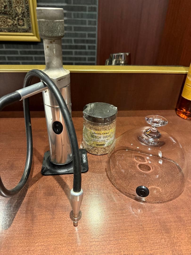 10万円相当　スーパーアラジン スモークマシーン、ガラスカバー5ヶ、ウッド付き