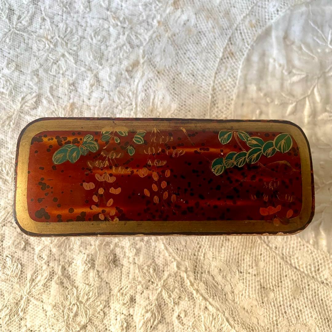 蒔絵風パフュームボックス　香水箱　木製ケース　ジャポニズム　フランスアンティーク