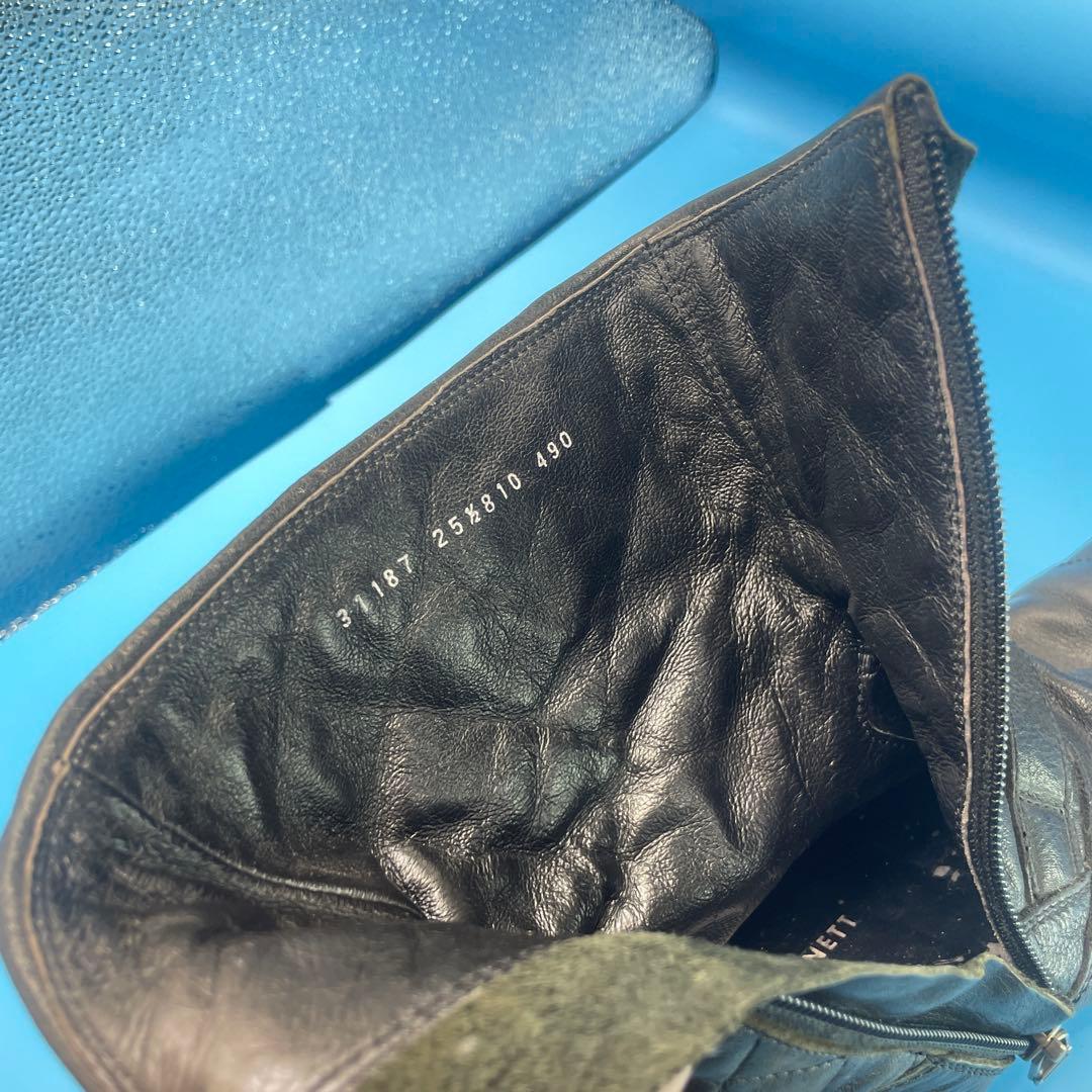 キャサリンハムネットロンドン　ミドルブーツ　エンジニアブーツ　ジップ　25.5㎝