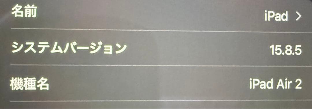 Apple iPad air2本体　32GB