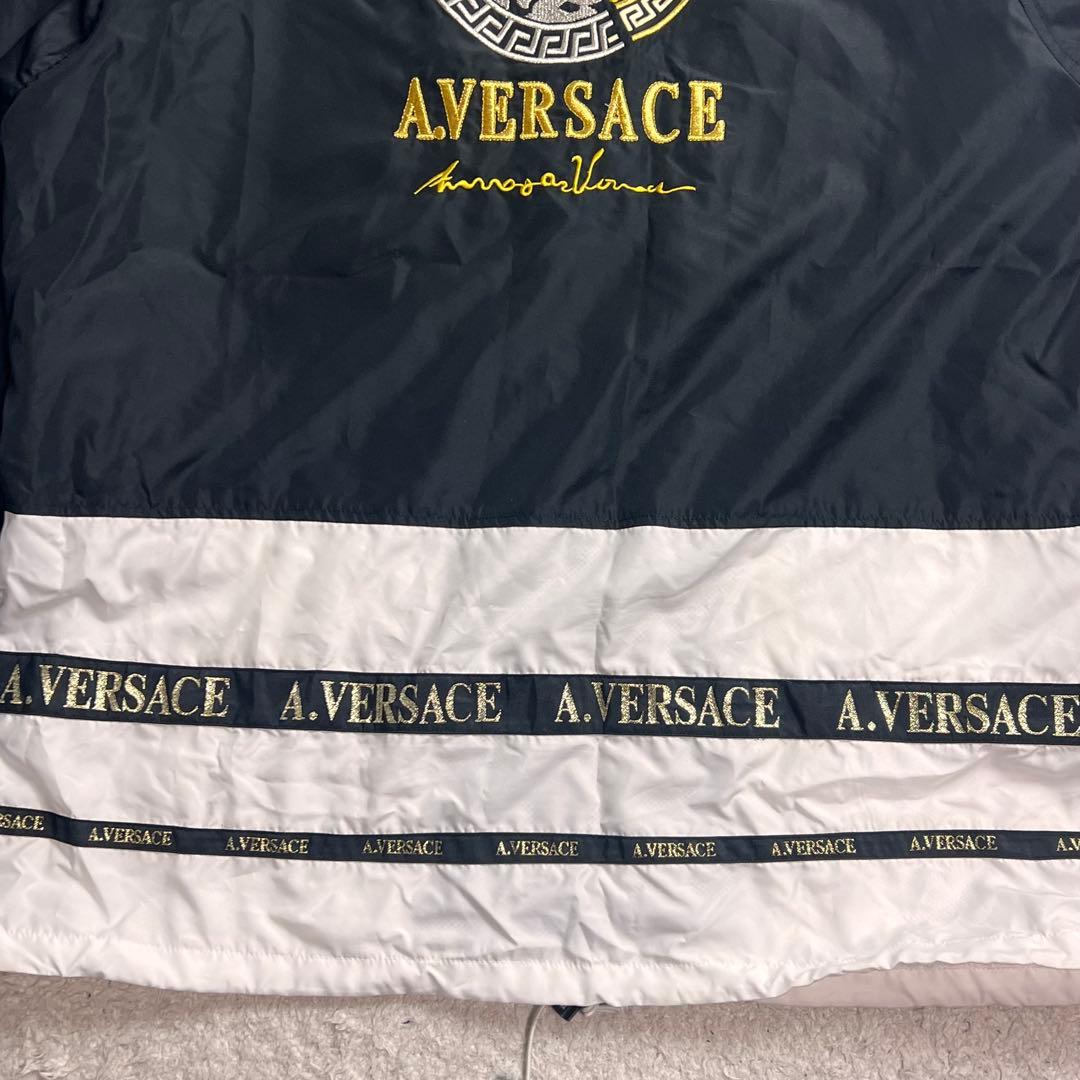 A.VERSACE ヴェルサーチナイロン セットアップ メデューサ 刺繍 上下L