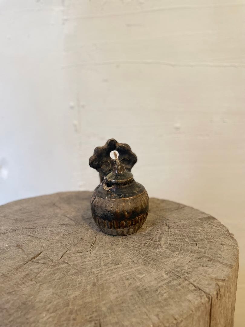 燈火器 燭台 灯明器 油壷 ランタン 照明 時代 アンティーク 古道具