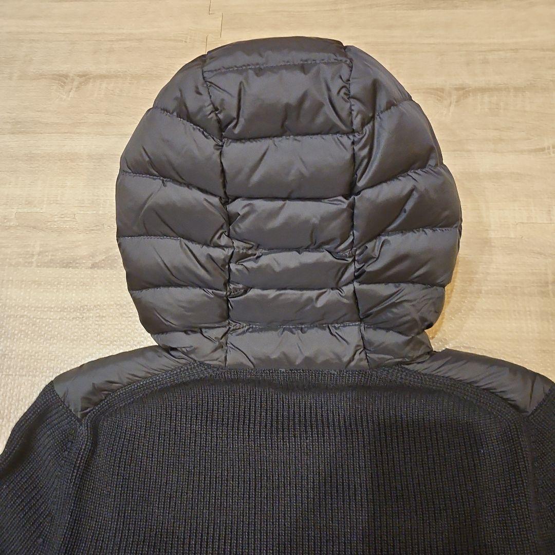 テロン⭐MONCLER ブラックダウンニット　 フード付き