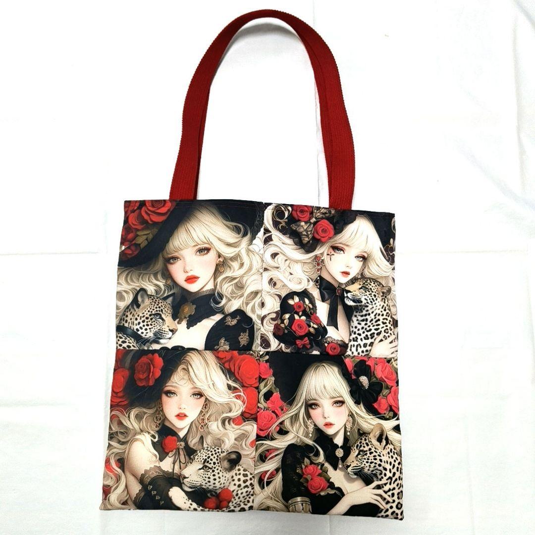 cancan様】ハンドメイドオーダー★女の子★大容量トートバッグ&フリル巾着6点