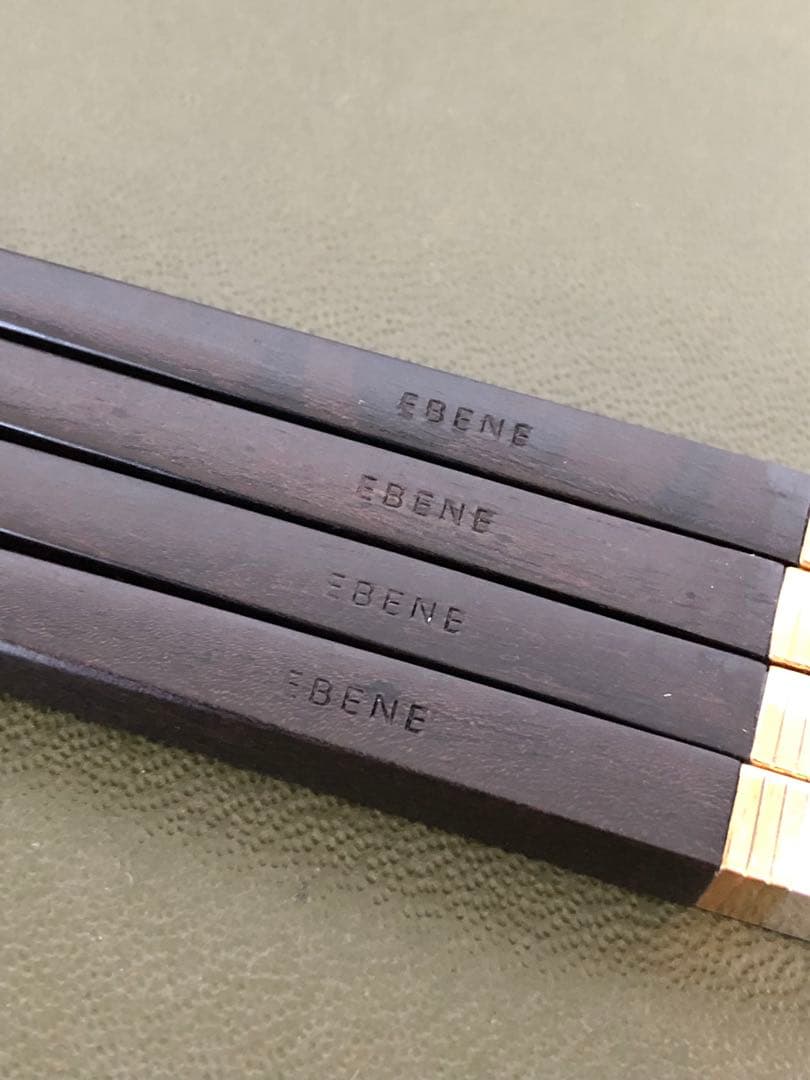 未使用　Christofle EBENE 箸　黒檀　クリストフル　エボニー