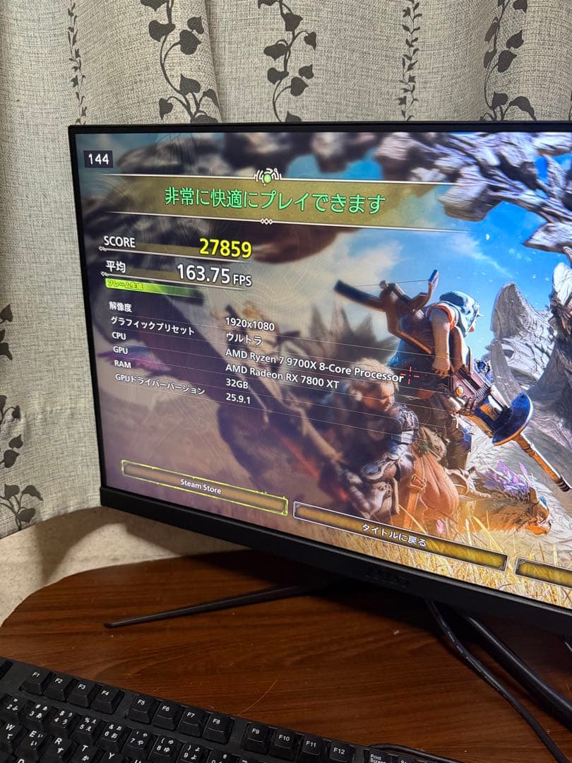 【美品】【実動品】ASRock RX7800XT Steel legend OC