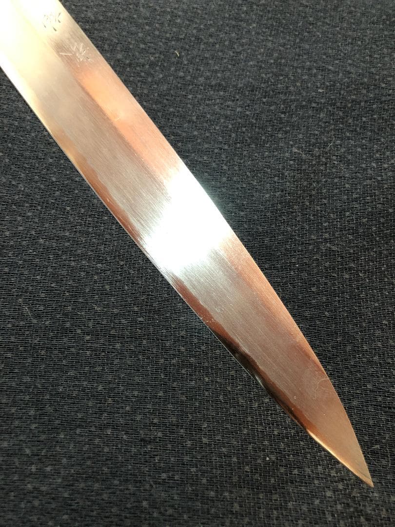 【研ぎ済み】青鋼・本鍛錬　水牛口　堺神徳　柳刃包丁　和包丁　ナイフ　料理　釣り
