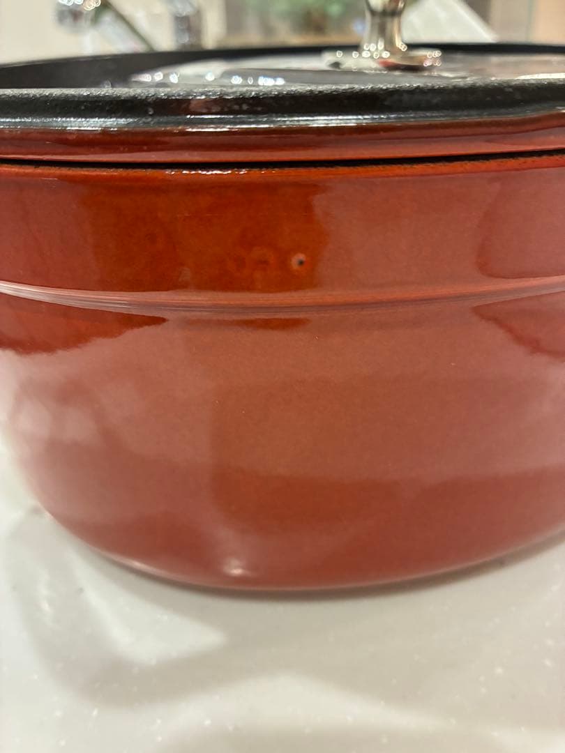 staubココット オーバル31㎝ ガーネット ルージュ レッド