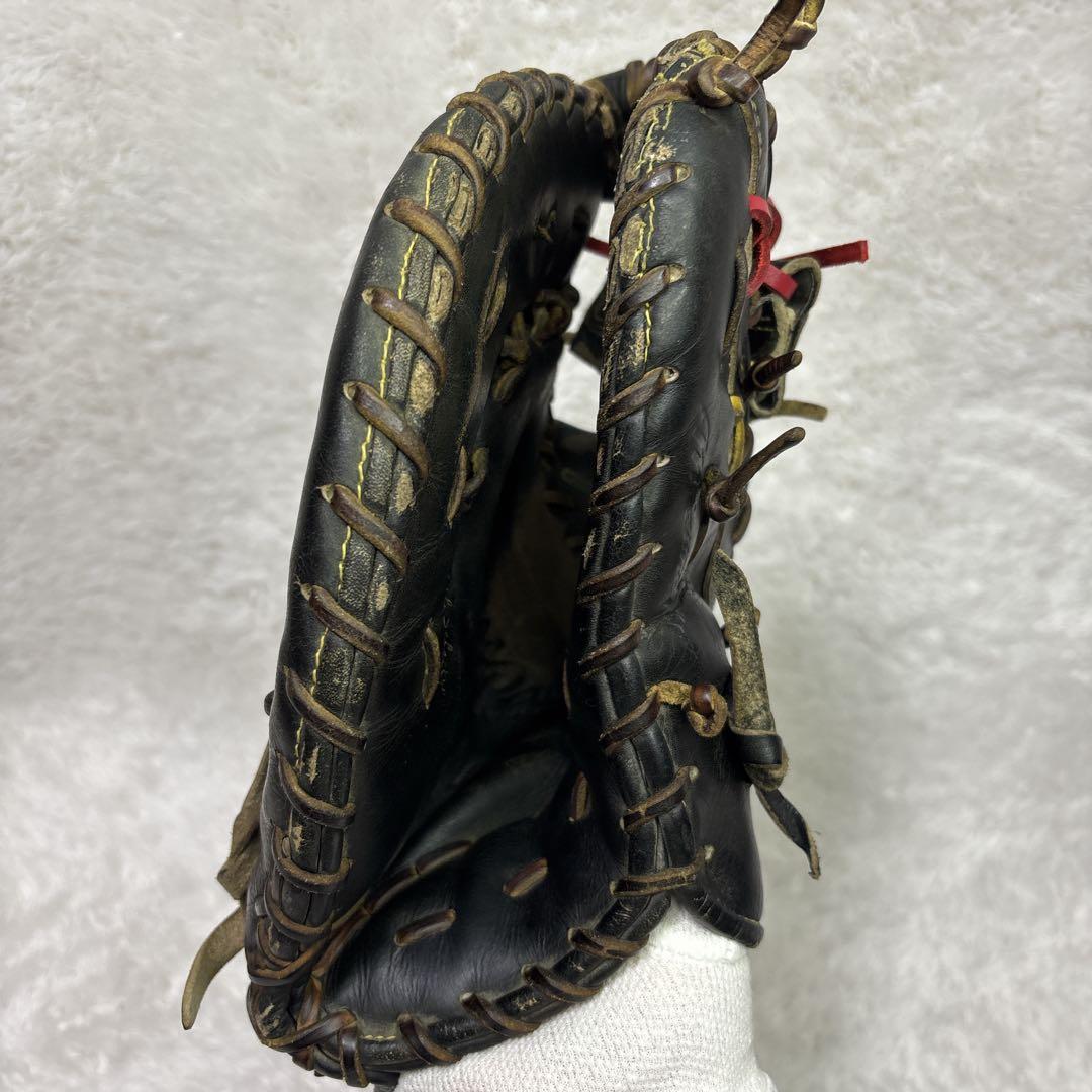 ミズノプロ 硬式用ファーストミット　一般用　左投げ　ブラック　旧ロゴ