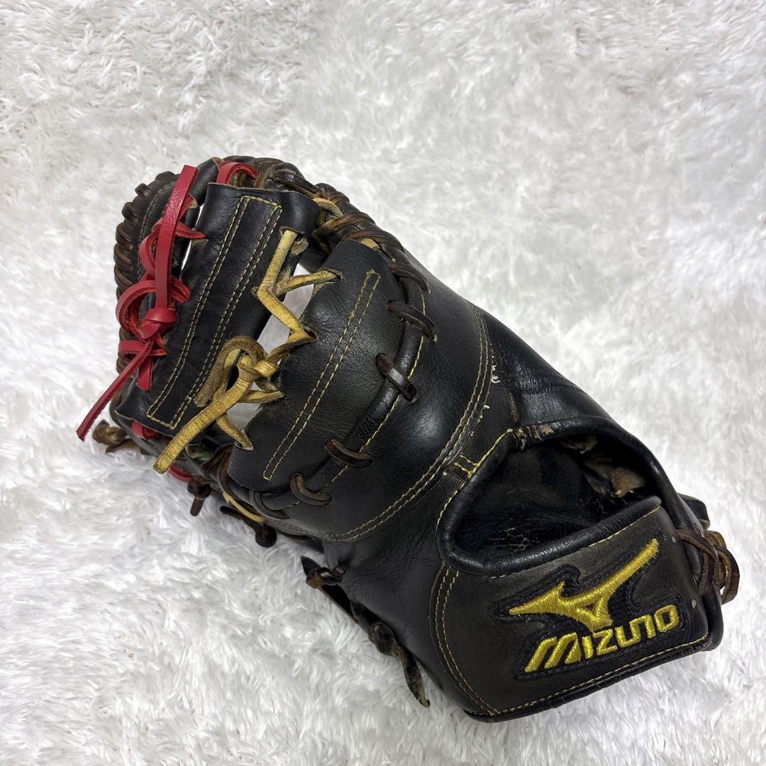 ミズノプロ 硬式用ファーストミット　一般用　左投げ　ブラック　旧ロゴ