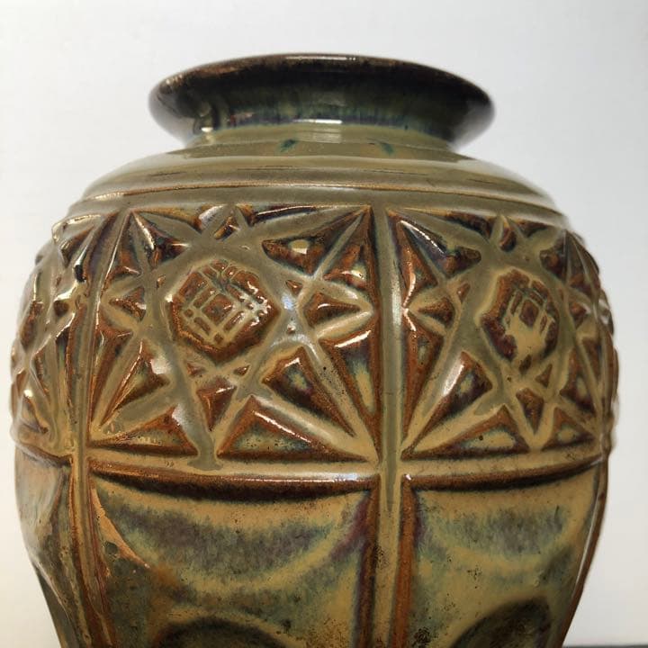 vintage 文様のある花器