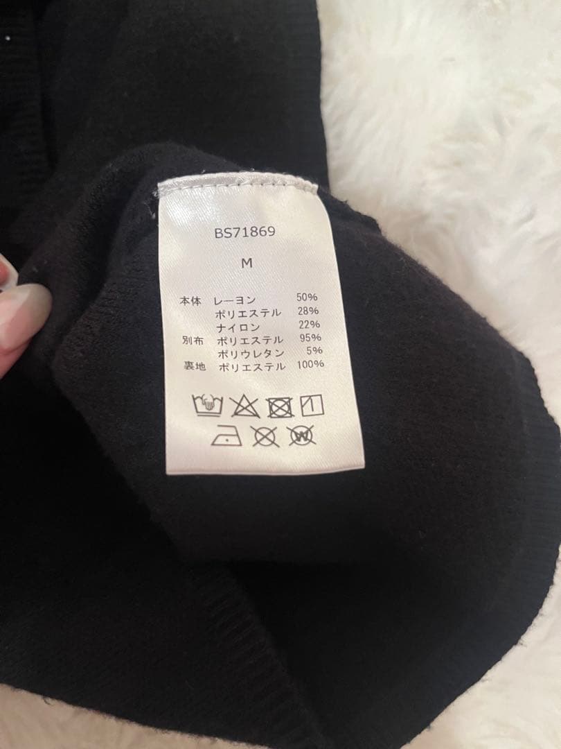 BUBBLES バブルス オープンリボンチェックワンピース ブラウン