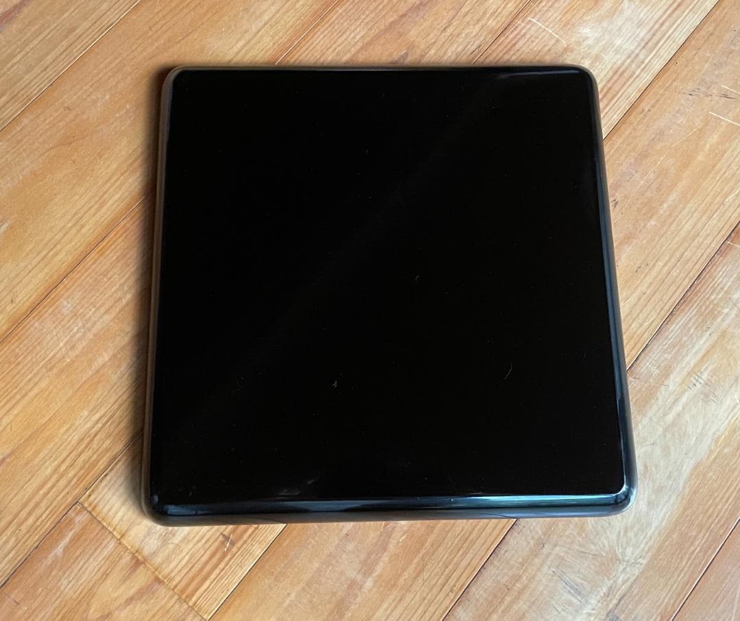 トレー 卓上盆 黒内朱会席膳 尺0寸 漆塗り木製 正角盆 漆器 5枚 ①