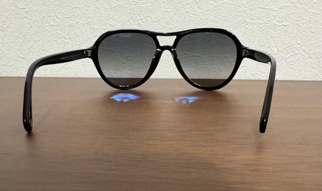 シャネル　パイロット シェイプ アイウェア　ブラック　サングラス