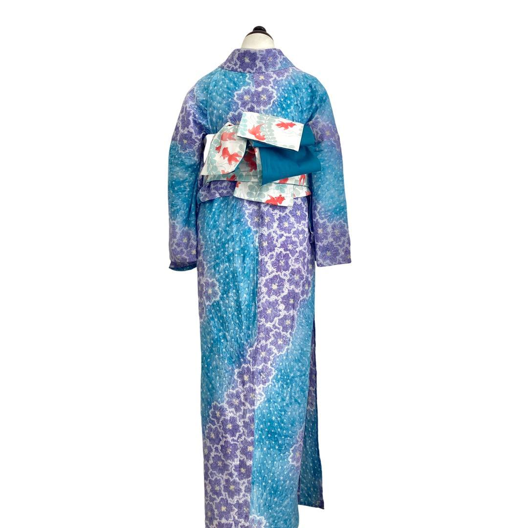 ™️56 身丈161 有松絞り　絞り染め　絞り浴衣　浴衣