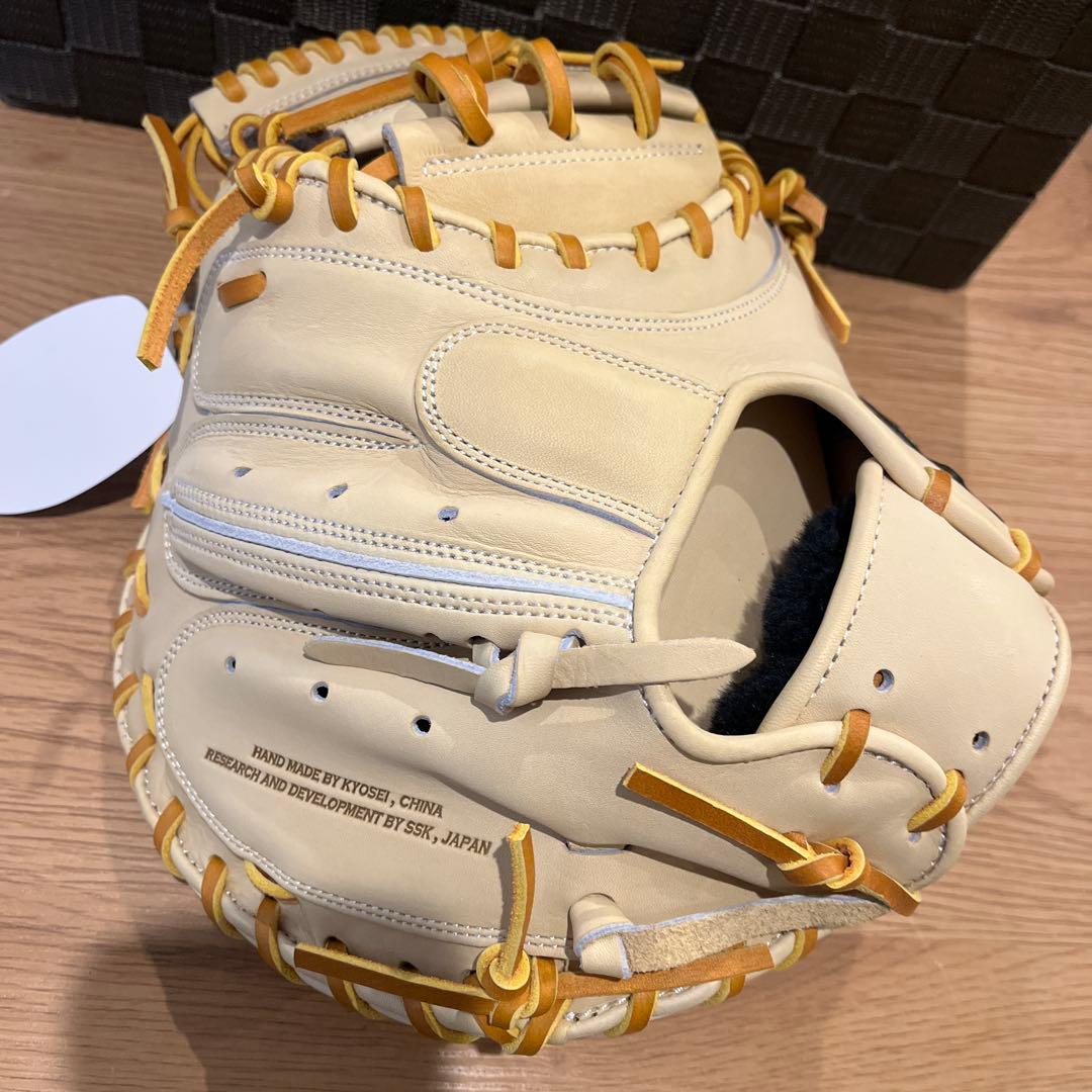 美才治 新品値下げ中硬式用 SSK キャッチャーミット キャメル