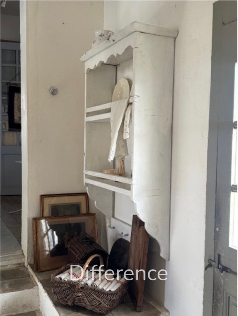 アンティーク 木製ウォールラック ディフェランス