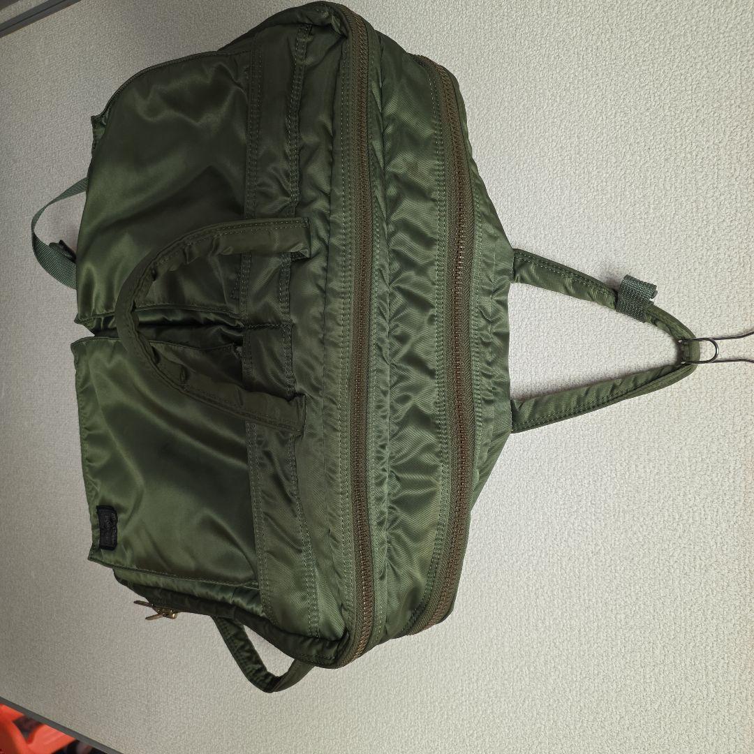 希少PORTER 3way 2層 ショルダー リュック セージグリーン　タンカー