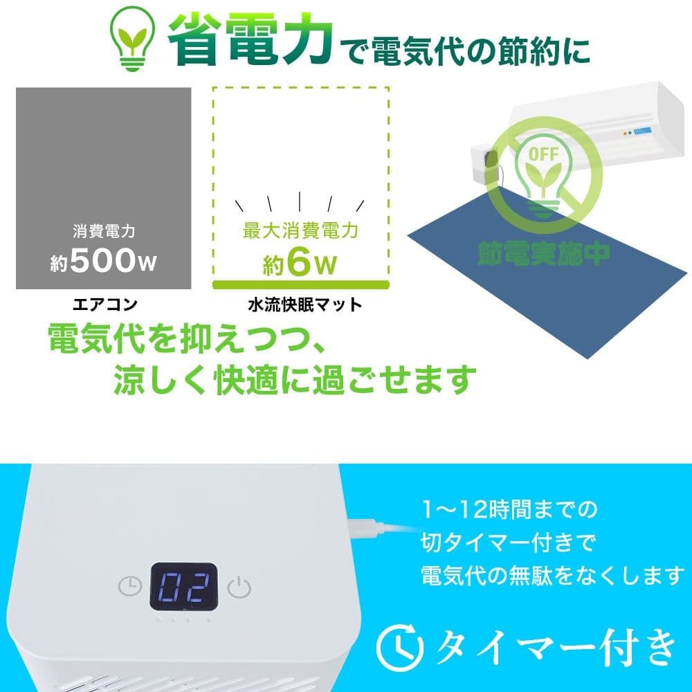 サンコー ひんやり水流快眠マット3