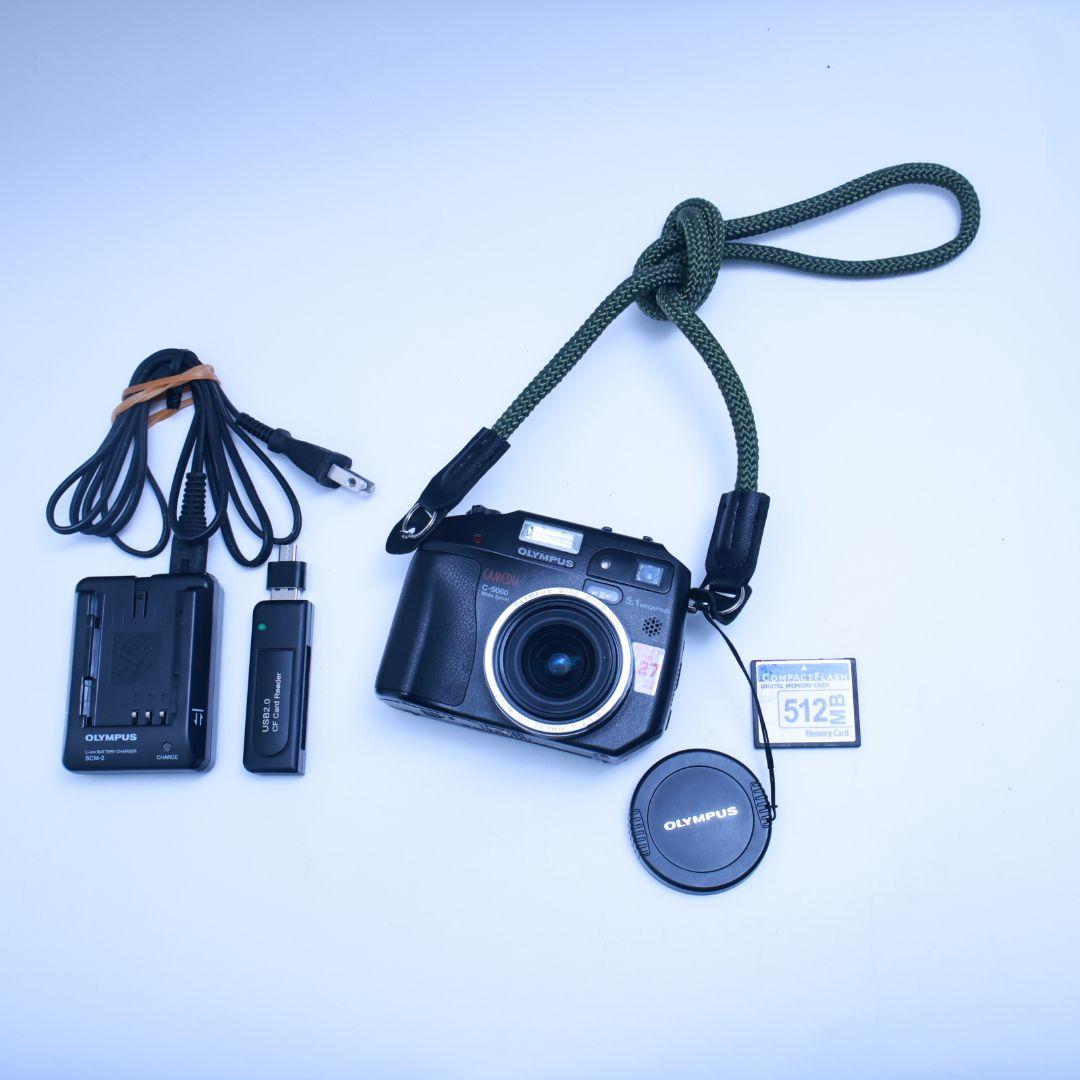 スマホ転送可 OLYMPUS オリンパス C-5060 電池充電器メモリーカード