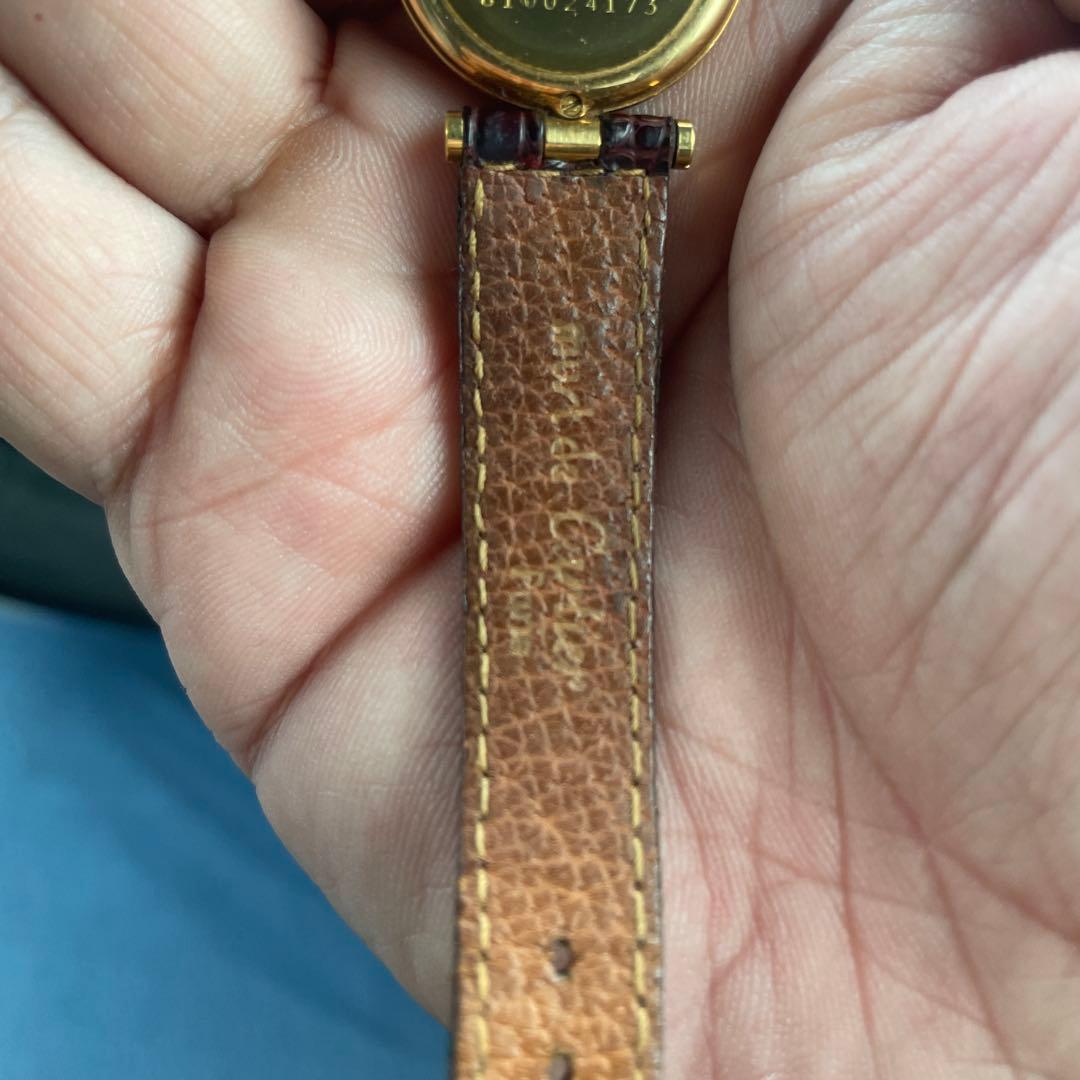 Cartier クォーツ時計 ホワイト/ゴールド