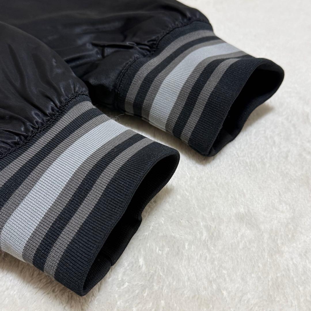 【美品】NIKE スタジャン ブルゾン スウッシュロゴ 刺繍 ワッペン 短丈