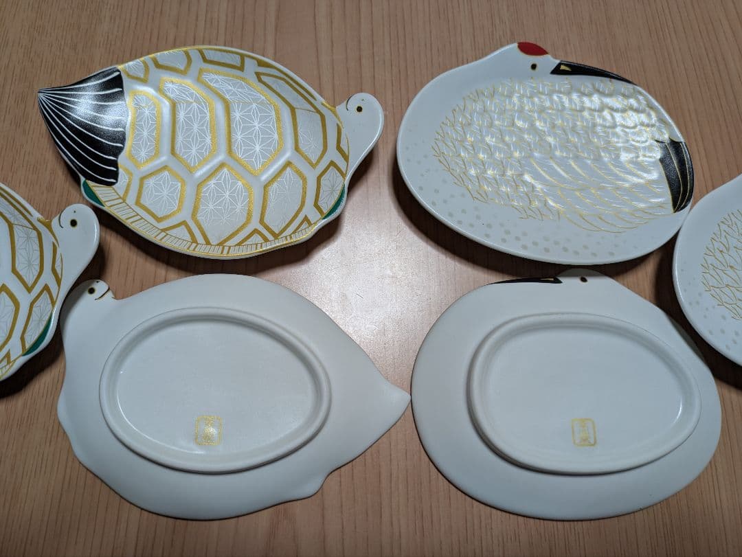 銘々皿鶴亀6枚セット