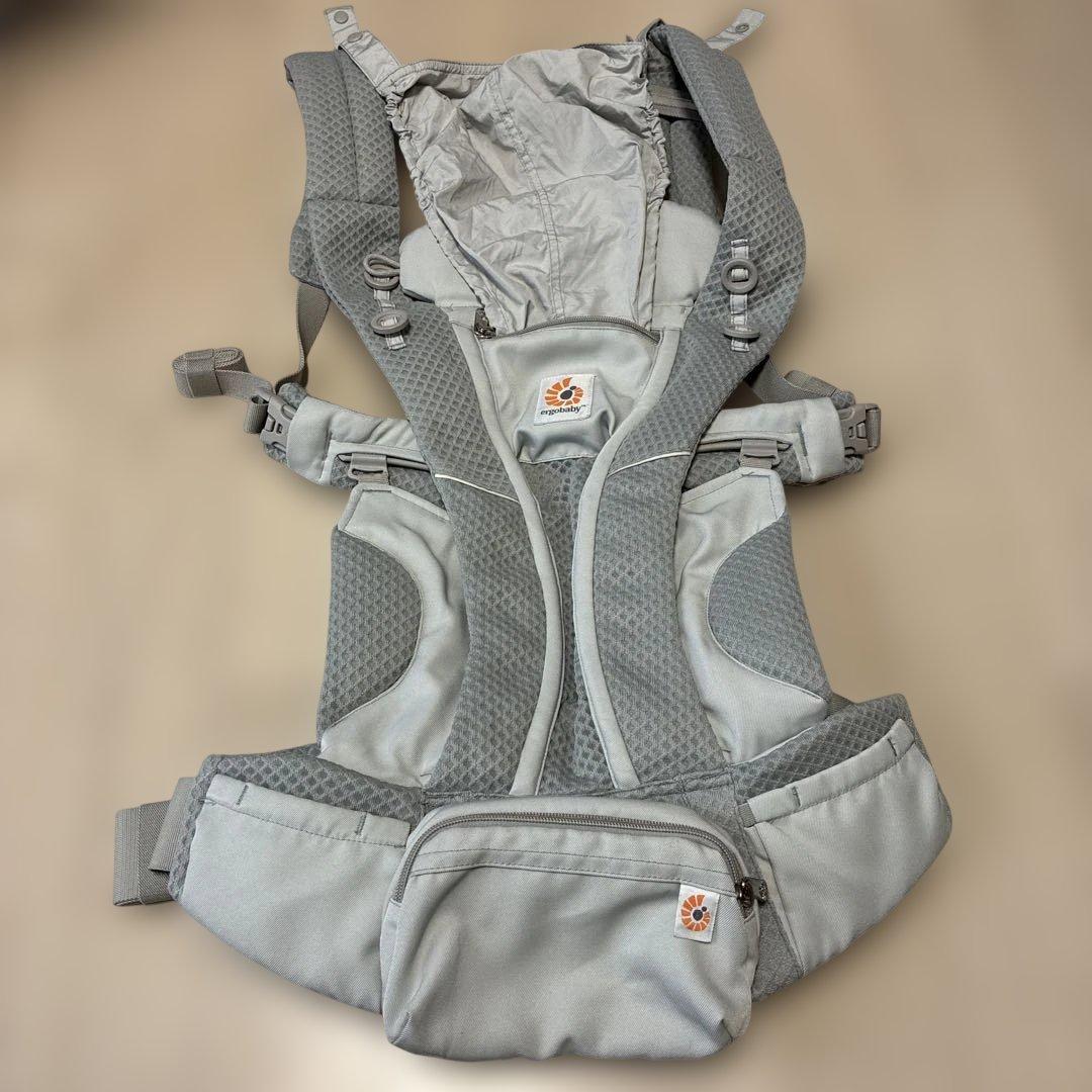 エルゴの抱っこひも　オムニブリーズ　パールグレー メッシュ ergo抱っこ紐