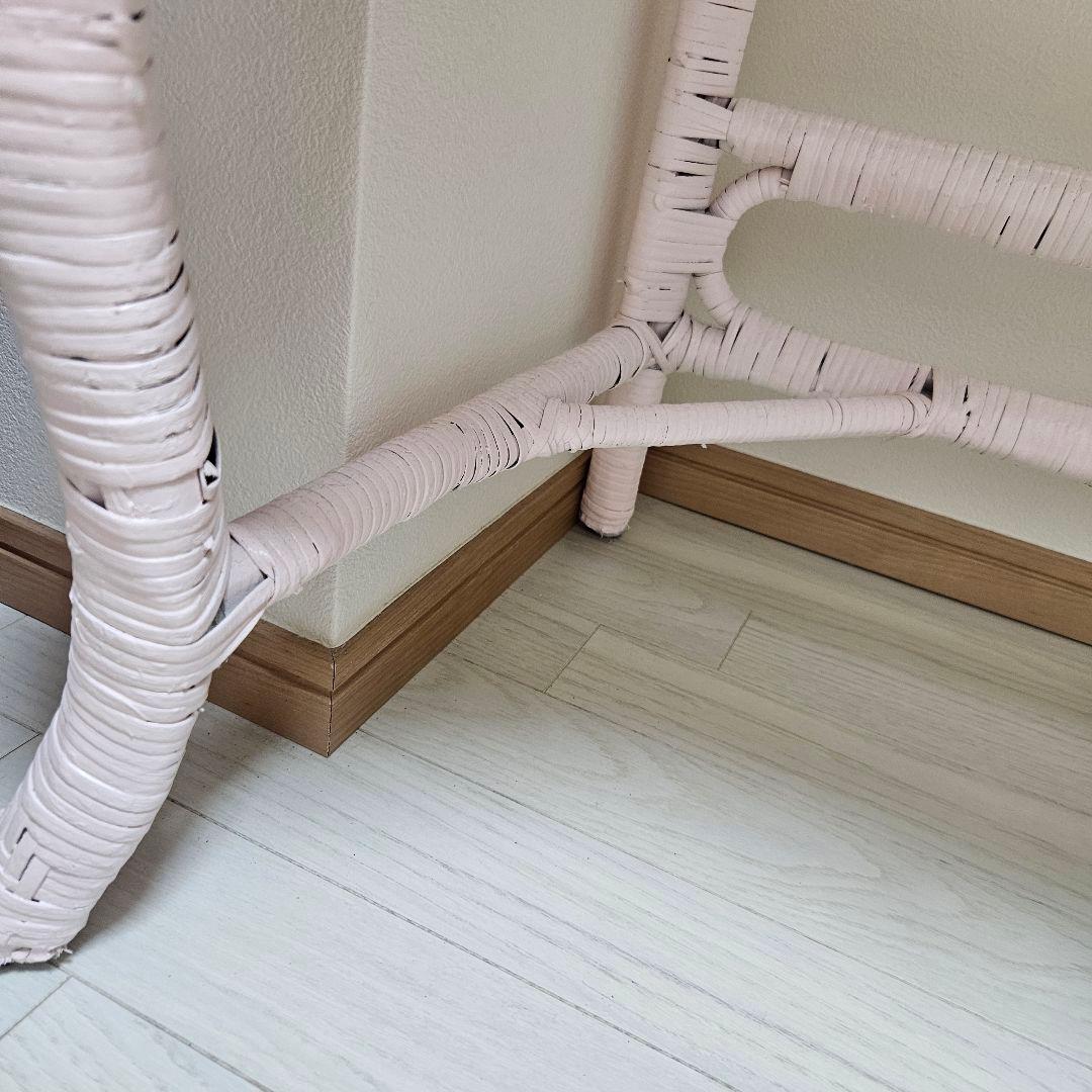 送料8600円込み★ウィッカー ヴィンテージ デスク ラタン 机