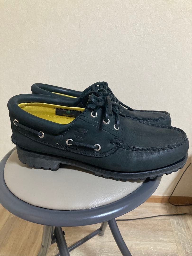 Timberland ティンバーランド デッキモカシンシューズ 黒US7.5