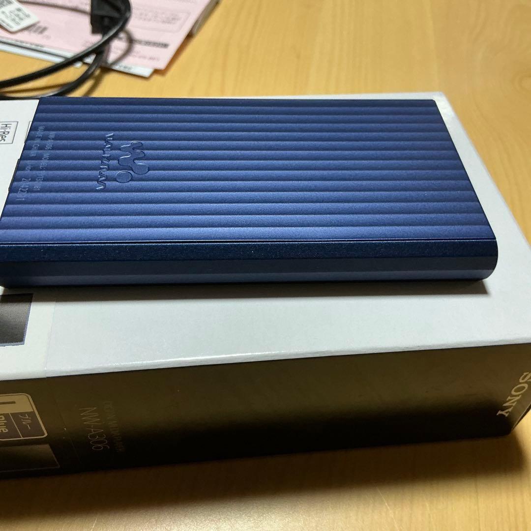 SONY NW-A306 32GB ブルー 保護フィルム シリコンケース等付き