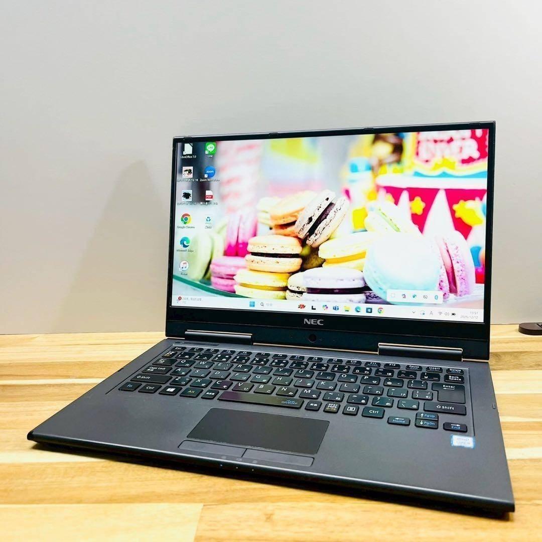 8世代✨Windows11✨フルHD✨SSD256GB✨NECノートパソコン