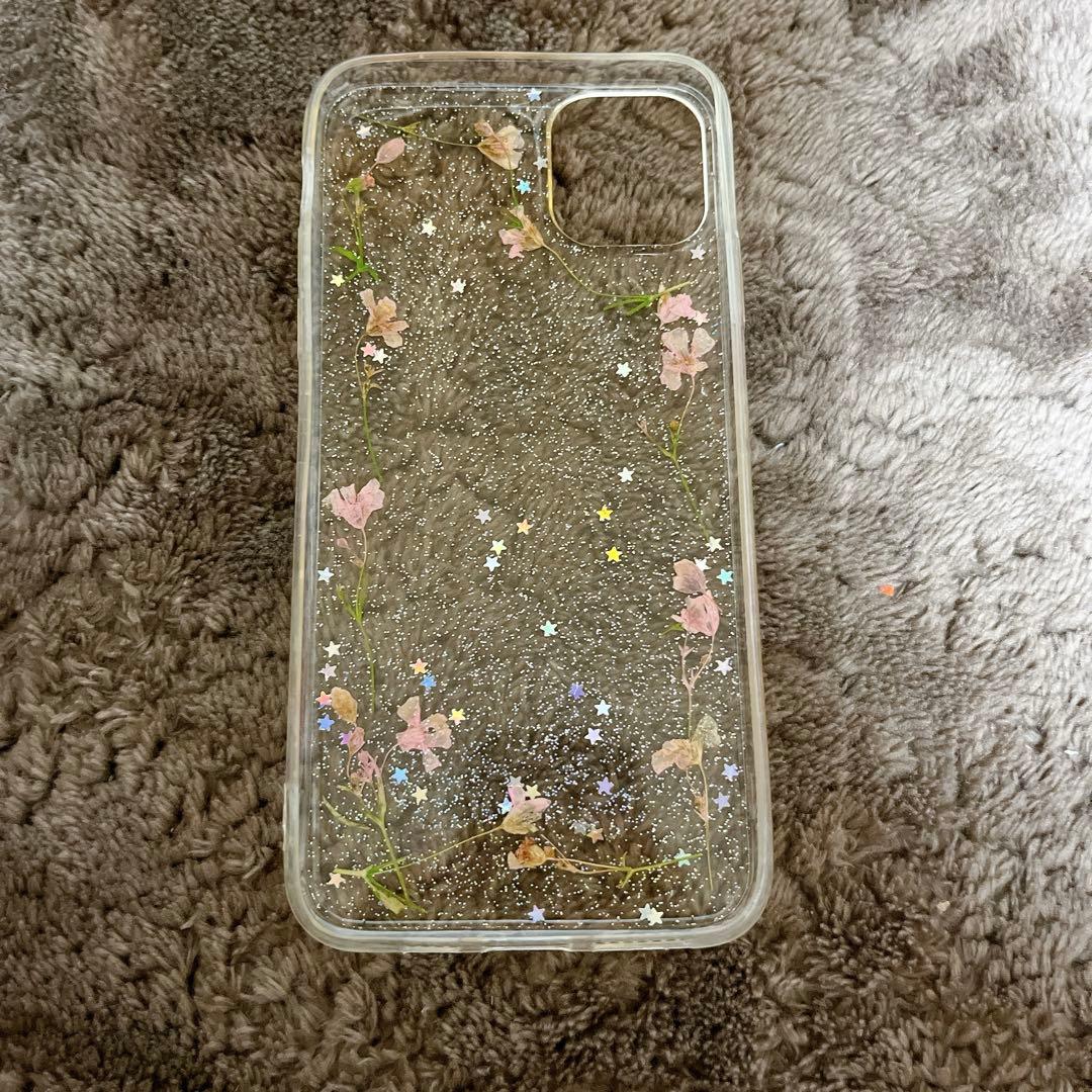 ケース 防水 電話iphone11 12 pro ドライフラワー