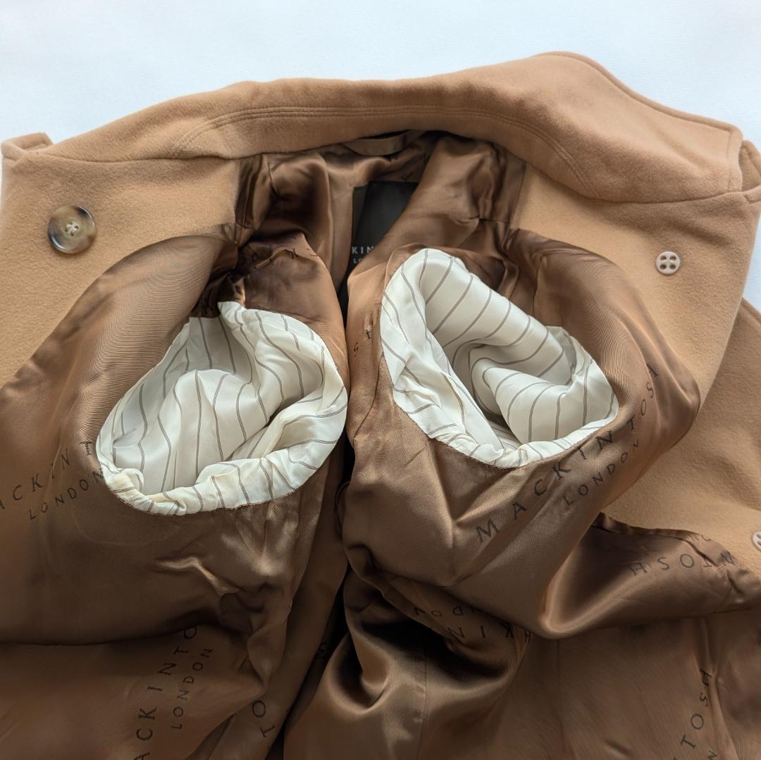 美品✨️マッキントッシュロンドン カシミア混Pコート イタリア生地 38