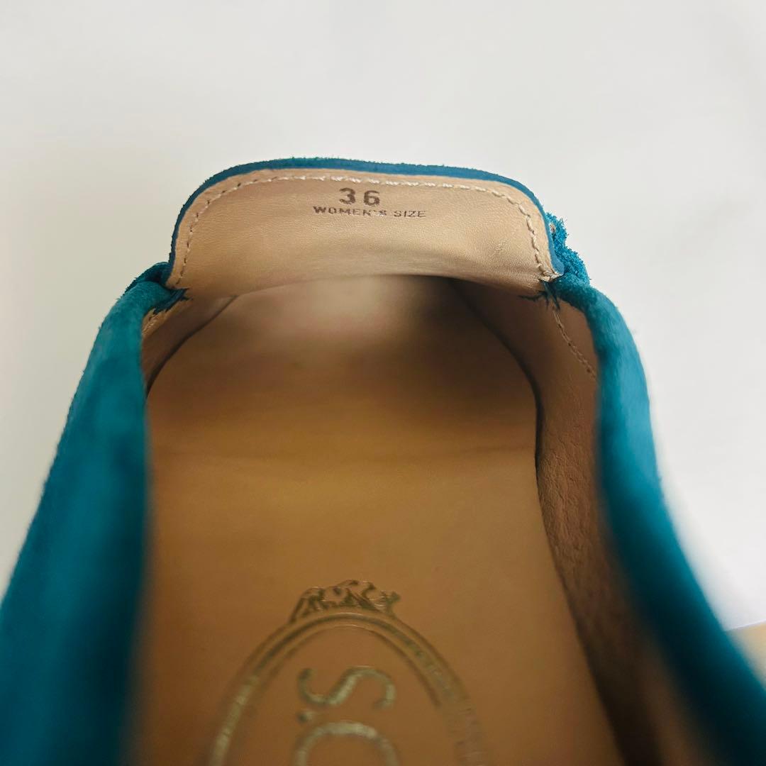 TOD'S トッズ ゴンミーニ スウェード ドライビングシューズ 23cm