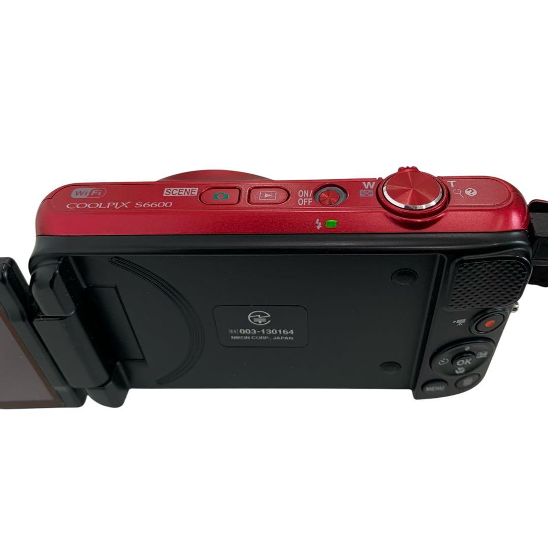 M15769 Nikon COOLPIX S6600 レッド 12倍光学ズーム