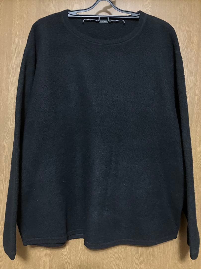 COMOLI シルク フリース クルーネック size1 20AW