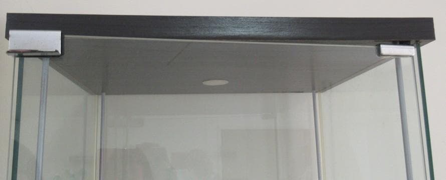 ガラスケース IKEA イケア DETOLF デトルフ 4段 匿名配送 送料込