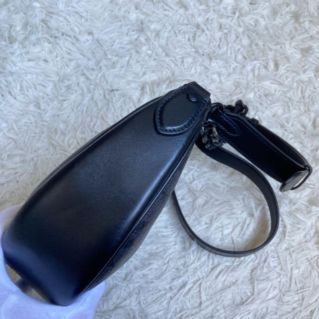未使用級 COACH ミラ チェーンショルダー 黒 ブラック