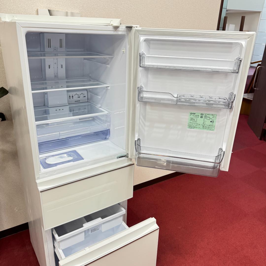 東京23区送料無料　美品三菱3ドア冷蔵庫2020年製330L　洗浄/除菌済み
