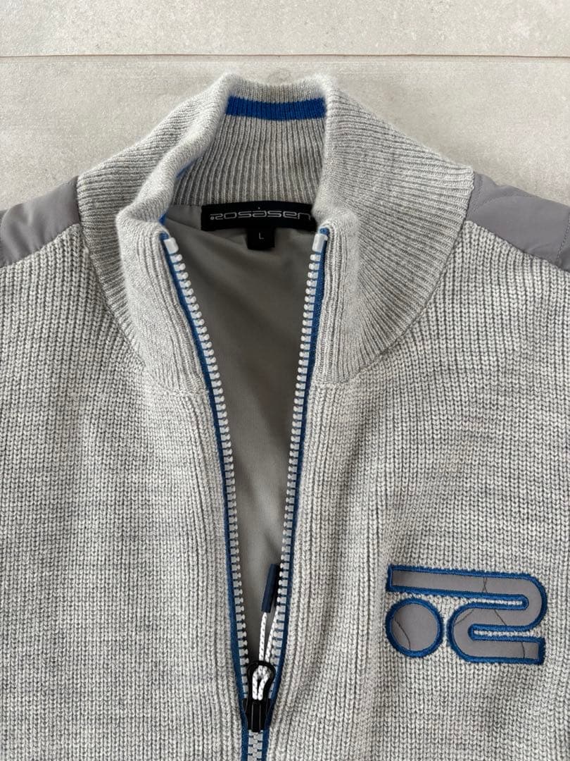 ROSASEN ロサーセン　メンズ　ニットジップジャケット　ダウン Lサイズ