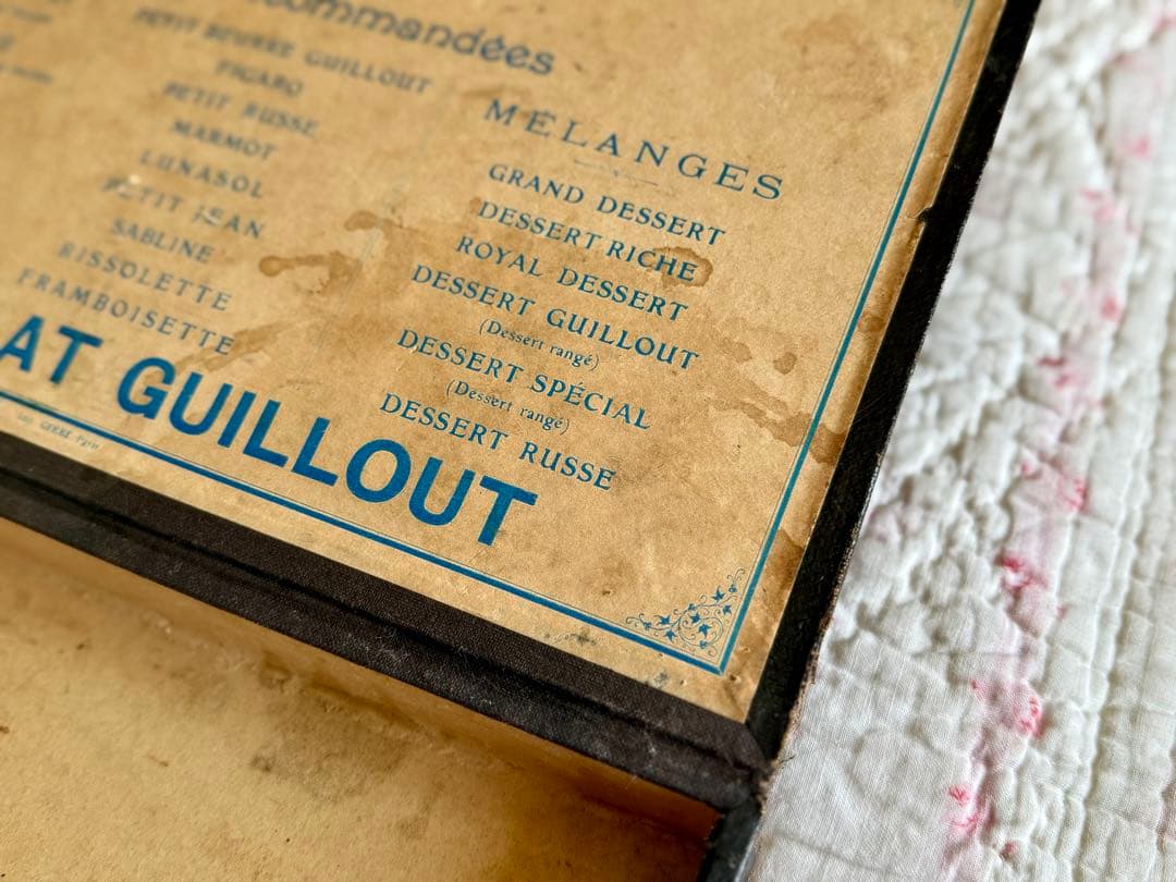 フランス　アンティーク＊BISCUITS GUILLOUT PARIS＊ボックス