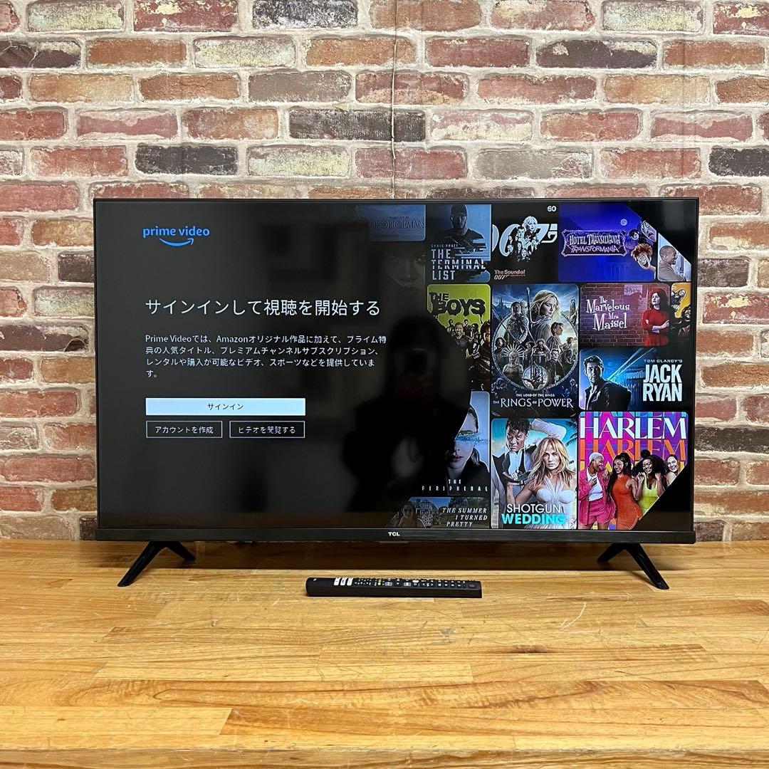 TCL 40V型 液晶テレビ Android TV 40S5200B 動画アプリ