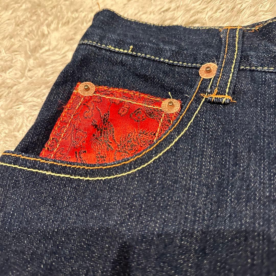 希少　DOGTOWN ドッグタウン　黒龍　デニム　パンツ　メンズ　W32 刺繍