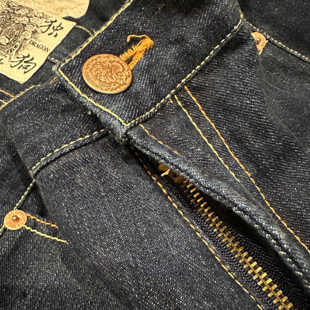 希少　DOGTOWN ドッグタウン　黒龍　デニム　パンツ　メンズ　W32 刺繍