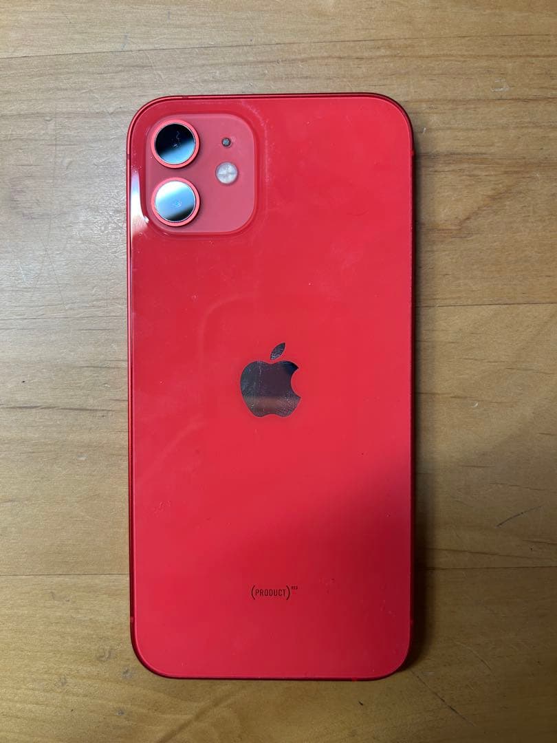 iPhone12本体レッド　128GB SIMフリー　バッテリー最大容量75%