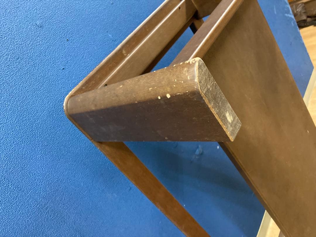 マルニ　ガラステーブル　センターテーブル　アンティーク調　レトロ　木製　茶系