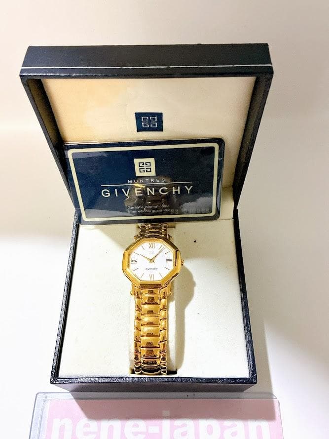 GIVENCHY ジバンシィ レディース腕時計 ゴールド クォーツ 箱・保証書