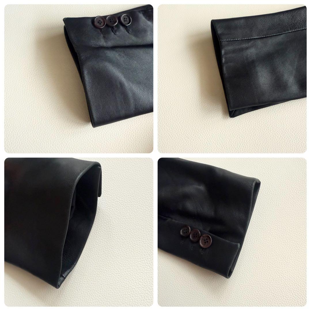 【バリー】レザージャケット 羊革 ブラック テーラード 高級感 イタリア製 40